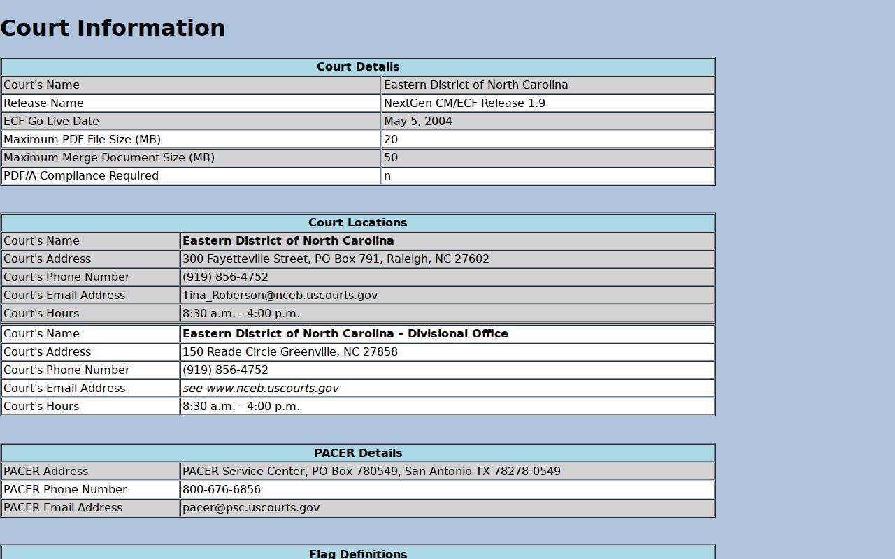 Jones County court docket reference distinguishing Eastern District bankruptcy records