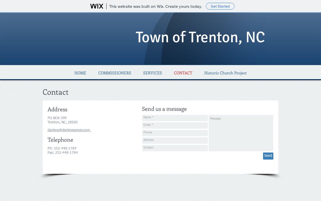 Trenton court records distinction between town contact services and the Jones County court docket
